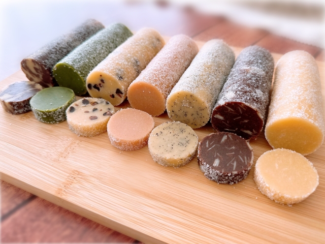 寝かせたクッキー生地